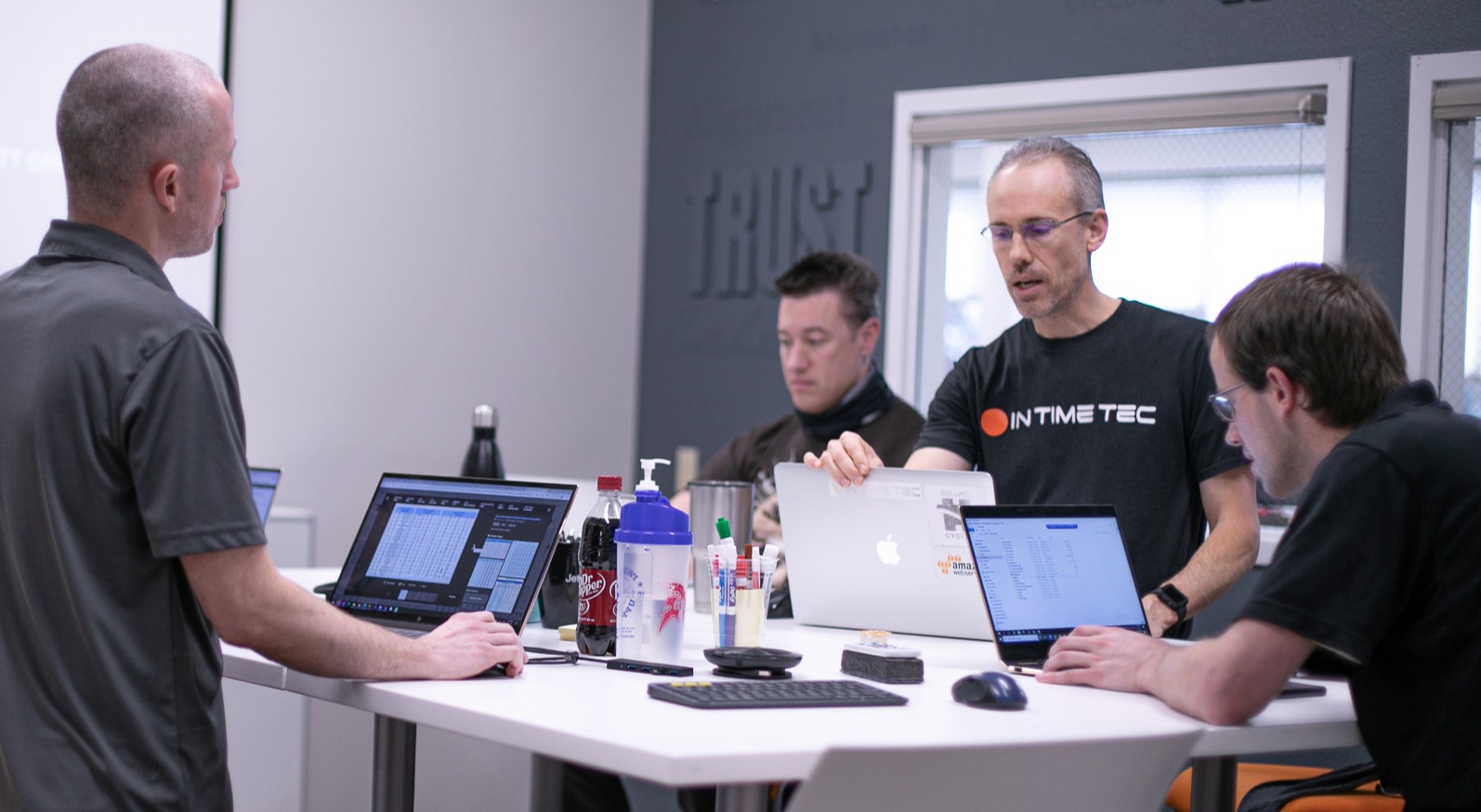 Developers working Developers working